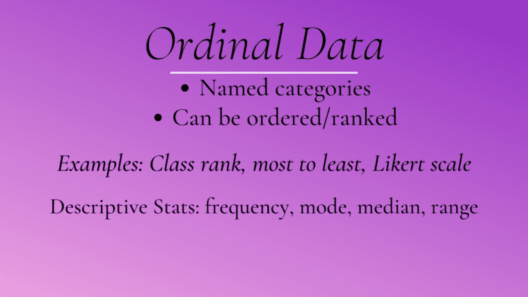 Scales of Measurement or Types of Data | Psych Exam Review